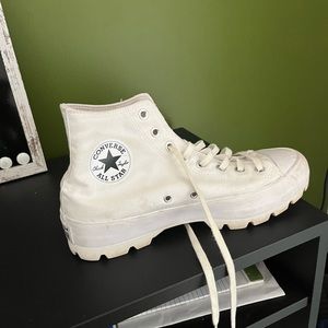 White high top converse used